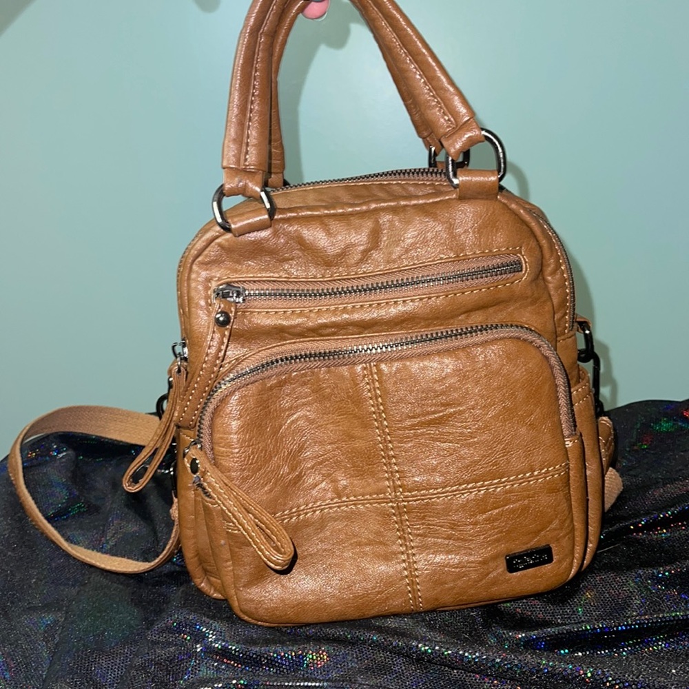 Convertible Crossbody Purse Brown